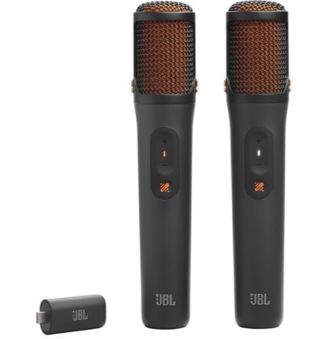 JBL Wireless Microphones, 2-Pack with AI Receiver