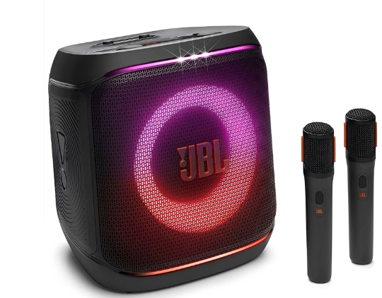 JBL PartyBox Encore 2 Party-Lautsprecher, mit 2 kabellosen Mikrofonen