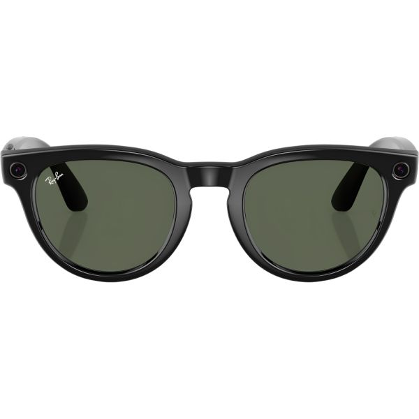 Lentes inteligentes Ray-Ban Meta Headliner Low Bridge (RW4009F), negro brillante