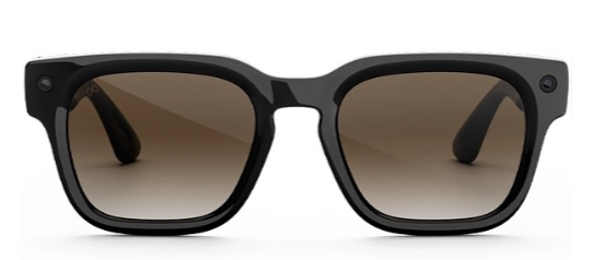 Meta Fury Smart Glasses, Classic Black, Polarized Grey Lenses